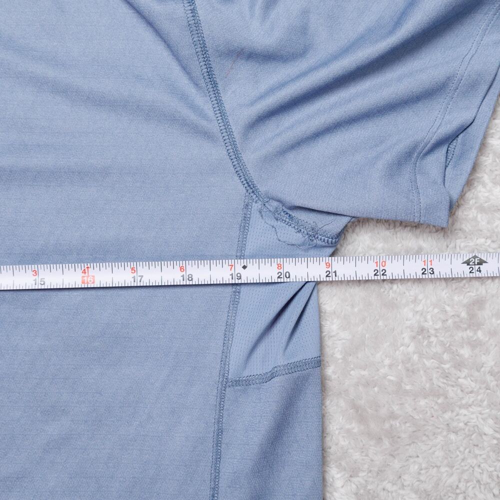 Nike Dri-Fit Stone Light Blue Running Short Sleeve T Shirt Womens Size XL - Picture 4 of 14